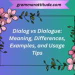 Dialog vs Dialogue