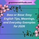 Bass or Base