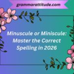 Minuscule or Miniscule