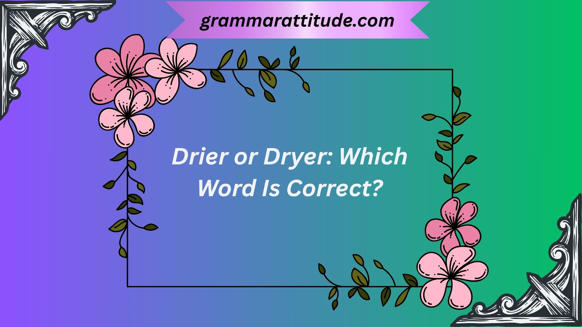 Drier or Dryer