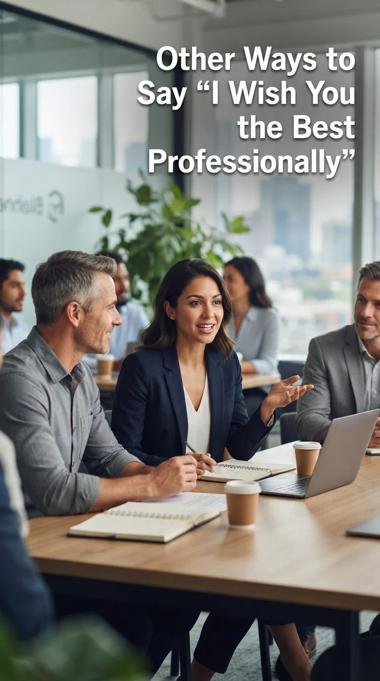 Other Ways to Say “I Wish You the Best Professionally”