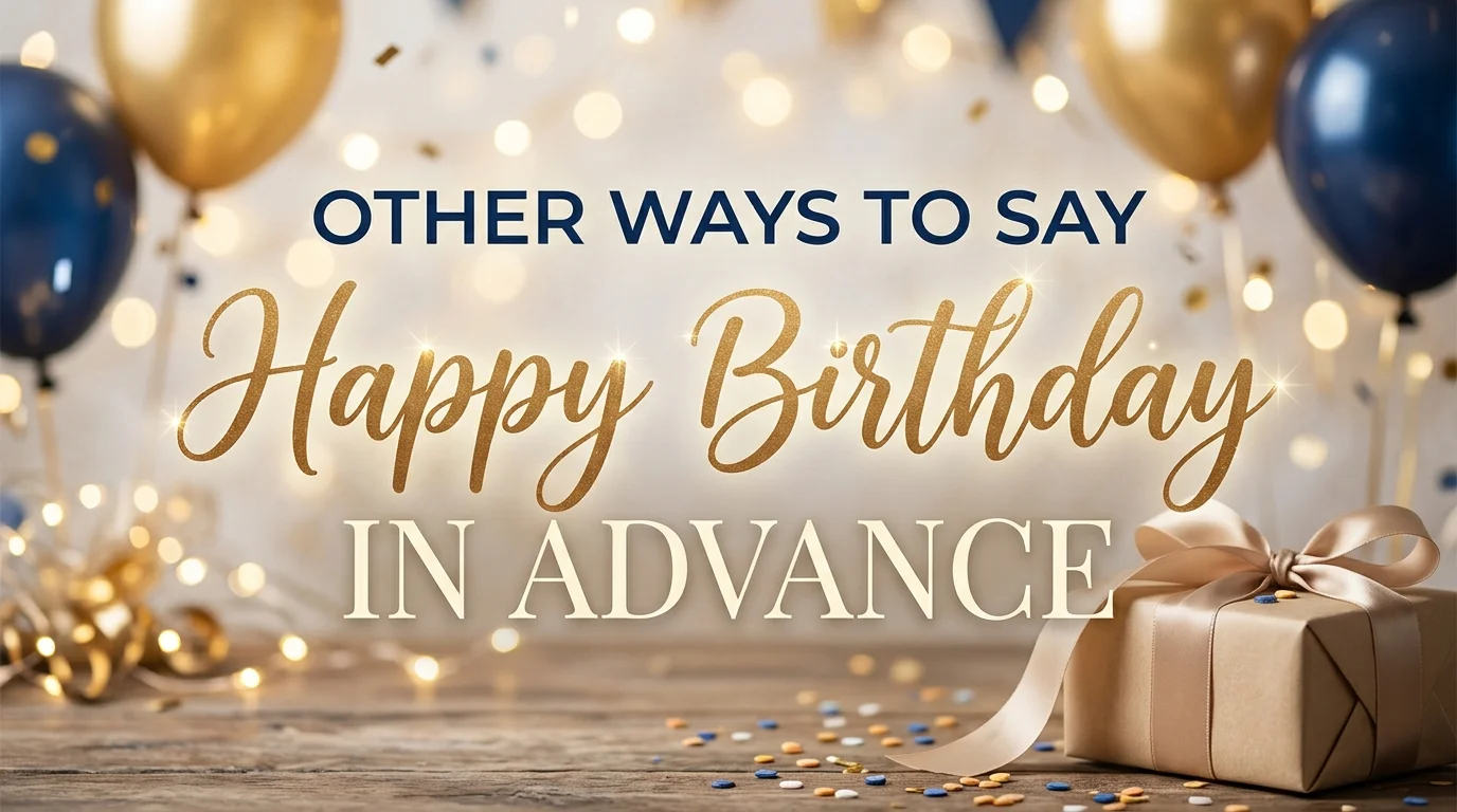 Other Ways to Say “Happy Birthday in Advance