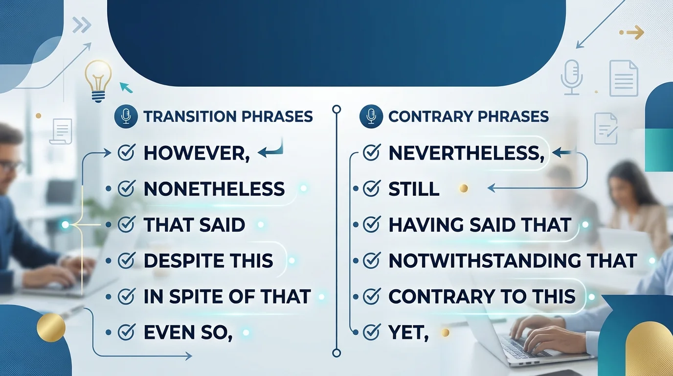 Other Ways to Say “With That Being Said