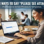 Other Ways to Say “Please See Attached