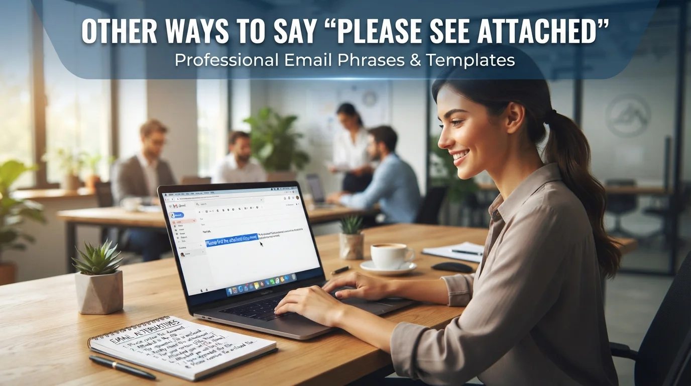 Other Ways to Say “Please See Attached