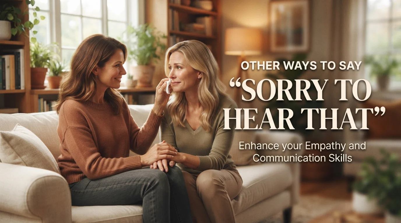 Other Ways to Say “Sorry to Hear That