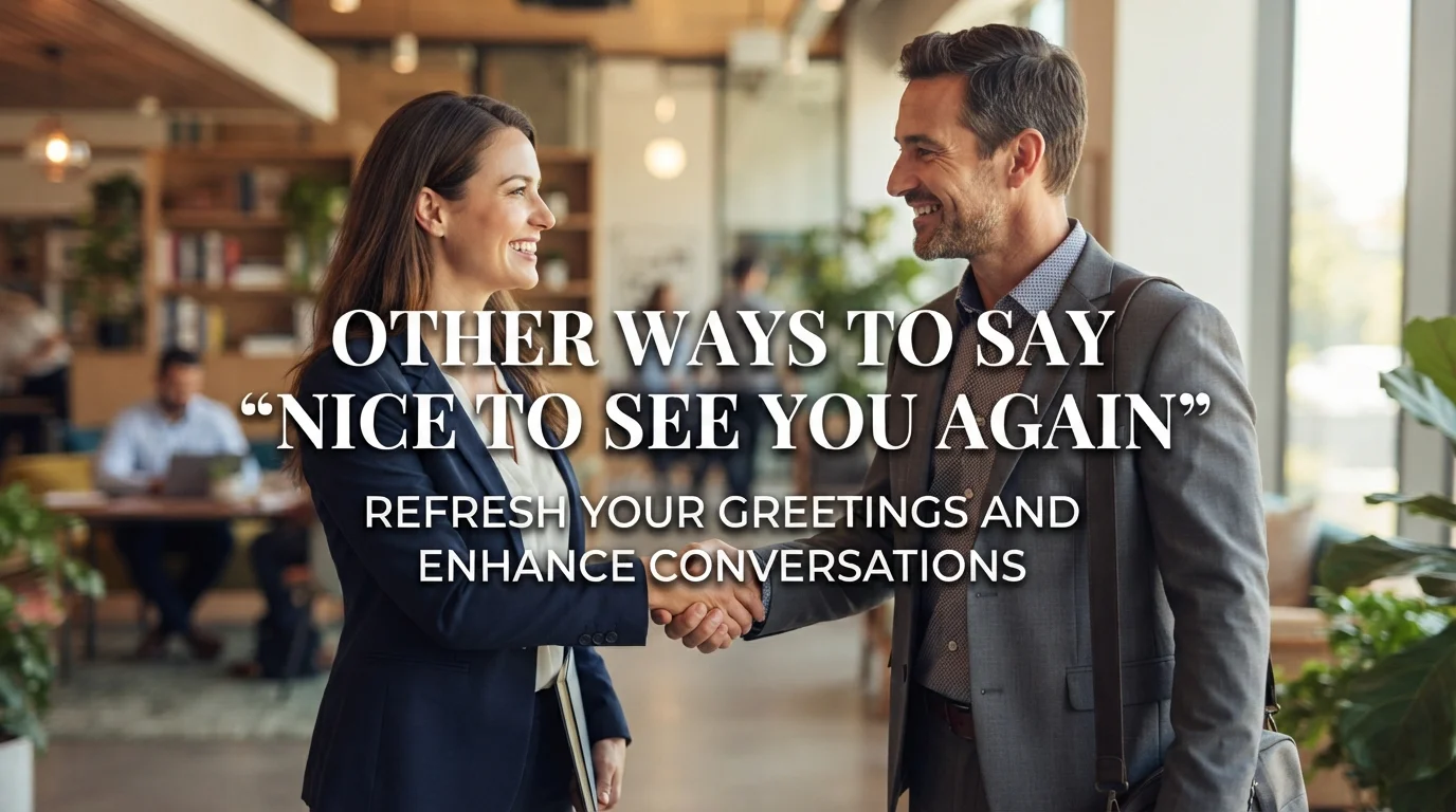 Other Ways to Say “Nice to See You Again”