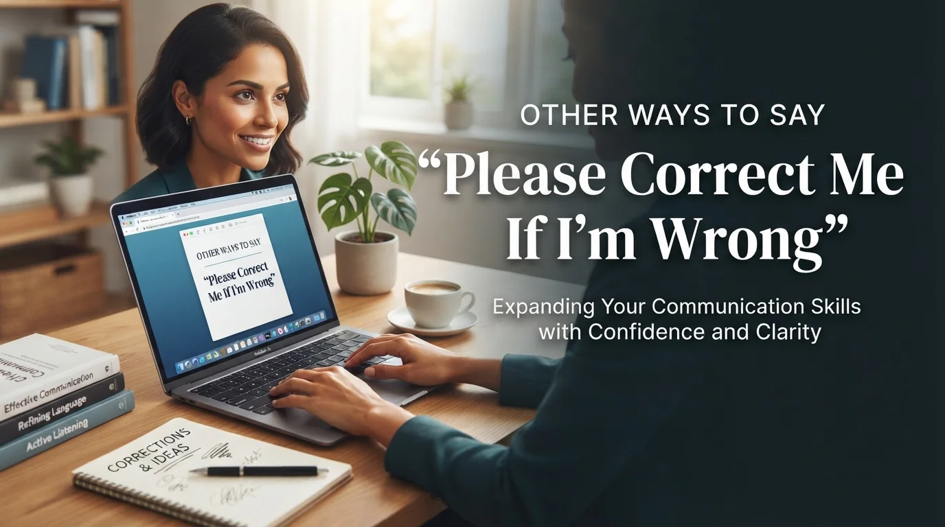 Other Ways to Say “Please Correct Me If I’m Wrong