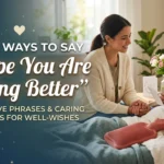 Other Ways to Say “I Hope You Are Feeling Better