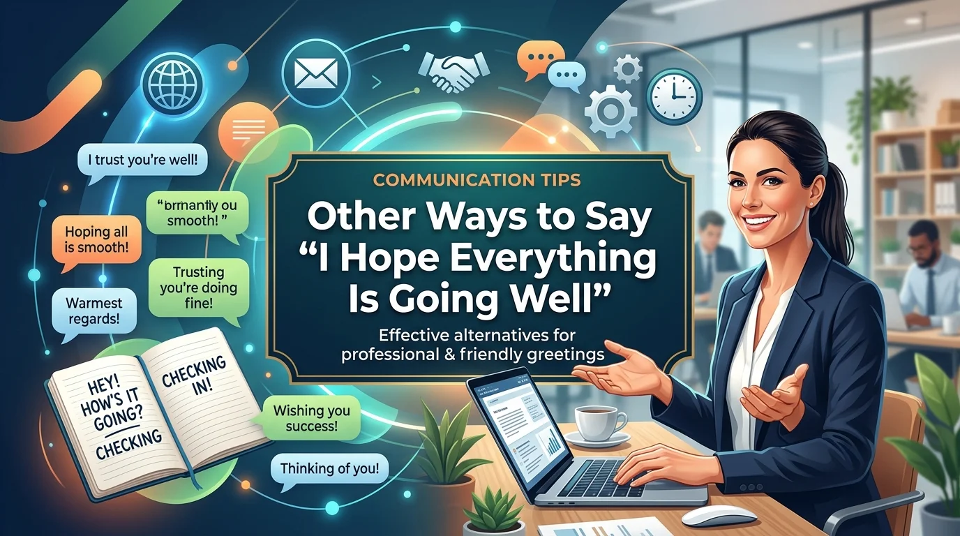 Other Ways to Say “I Hope Everything Is Going Well